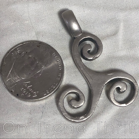 SOLD SOLD SOLD Celtic Pagan Silver Pendent Necklac - Picture 2 of 2